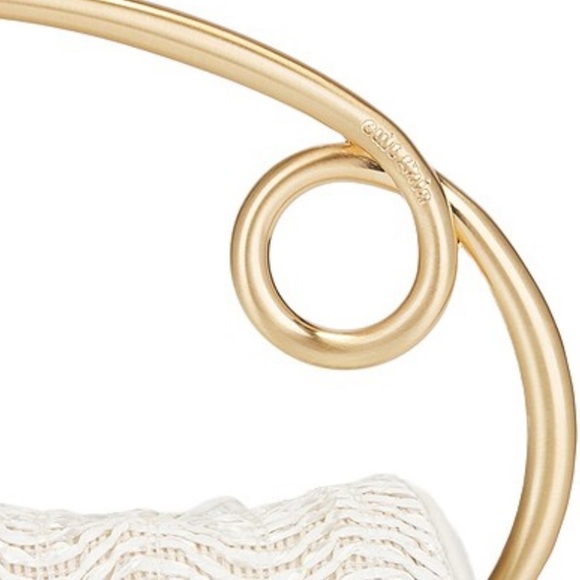 Cult Gaia Emily Top Handle Bag in Antique White Cream with Gold Handle NWT 498$ - Picture 7 of 14